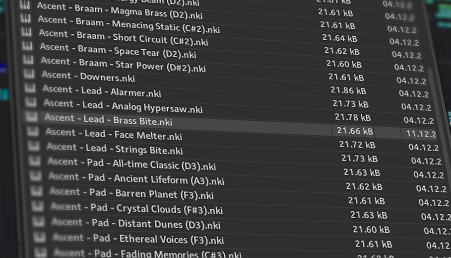 ASCENT | Trailer Tools & Sound Effects - Patches Browser